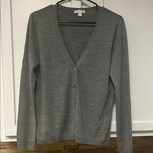 New York & Company Charcoal Cardigan Sweater